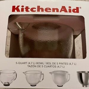 Kitchen Aid glass bowl mixer